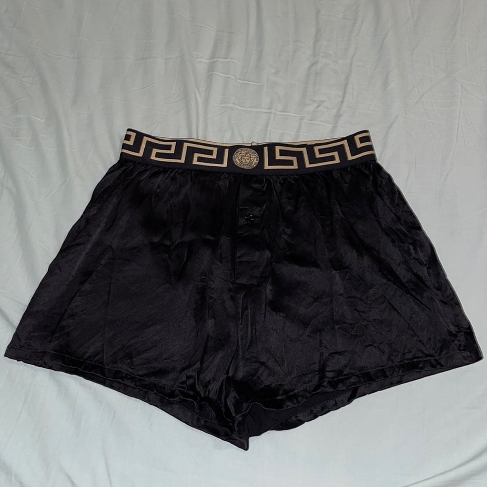 Versace satin shorts size 2